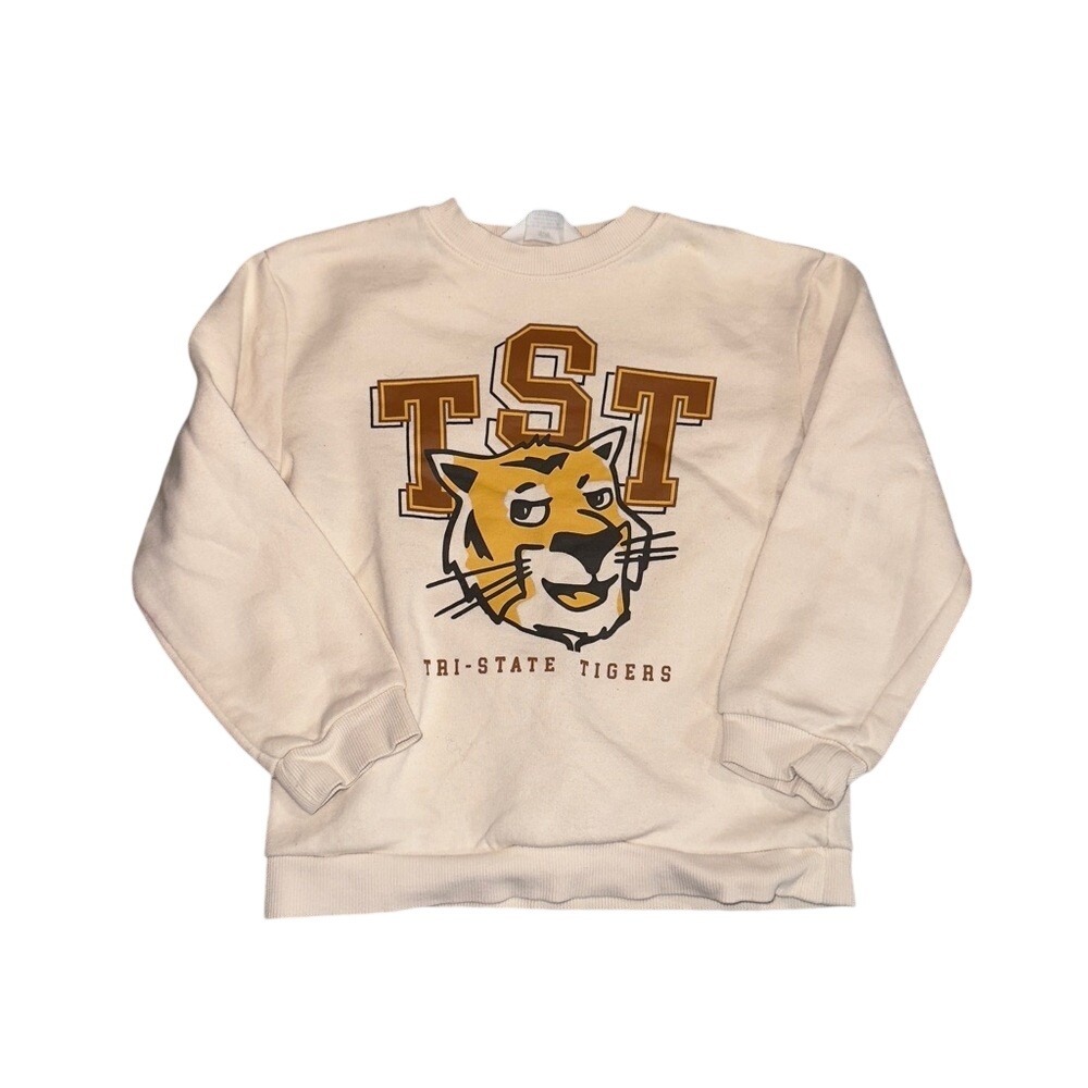 HM Cream Sweatshirt Tiger Graphic Tri-State Tigers Toddler Boy 5T 6 Pullover